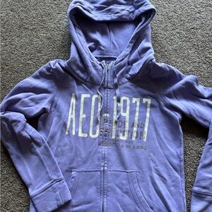 American Eagle Purple Zip Up
